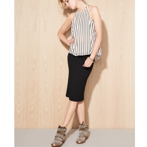 🎉HP🎉 NWT Leith Double Layered Midi Tube Skirt - Picture 3 of 7